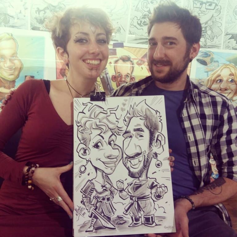 caricaturista bodas