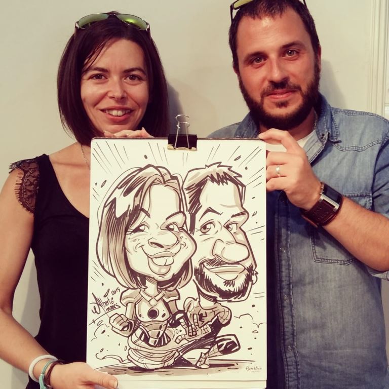 caricaturista bodas