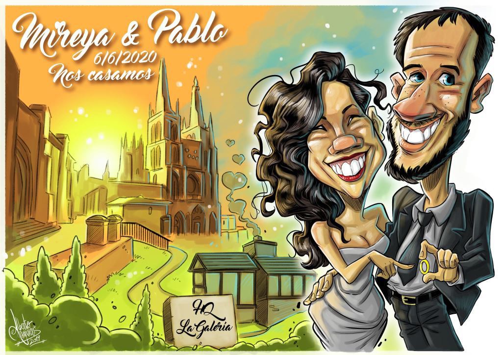 caricaturista bodas